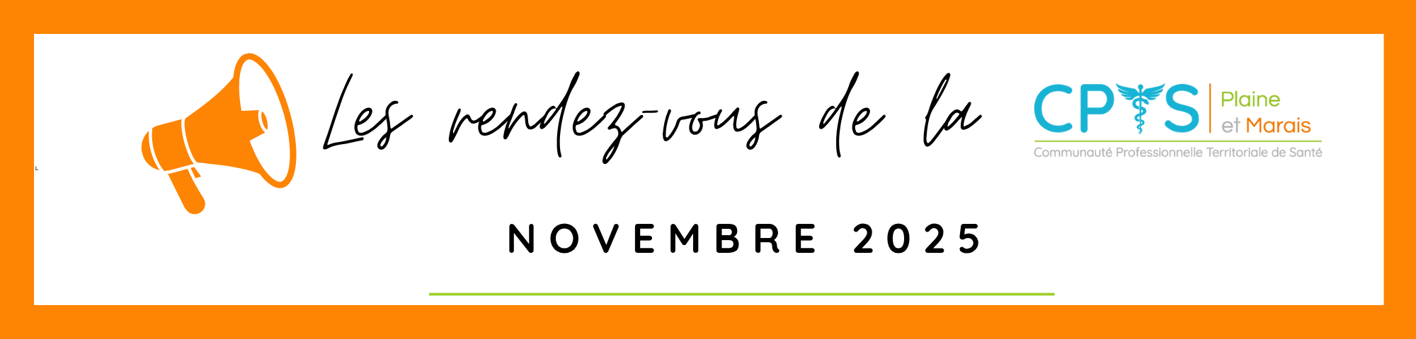 Lire la suite à propos de l’article Rendez-vous de la CPTS – Novembre 2025