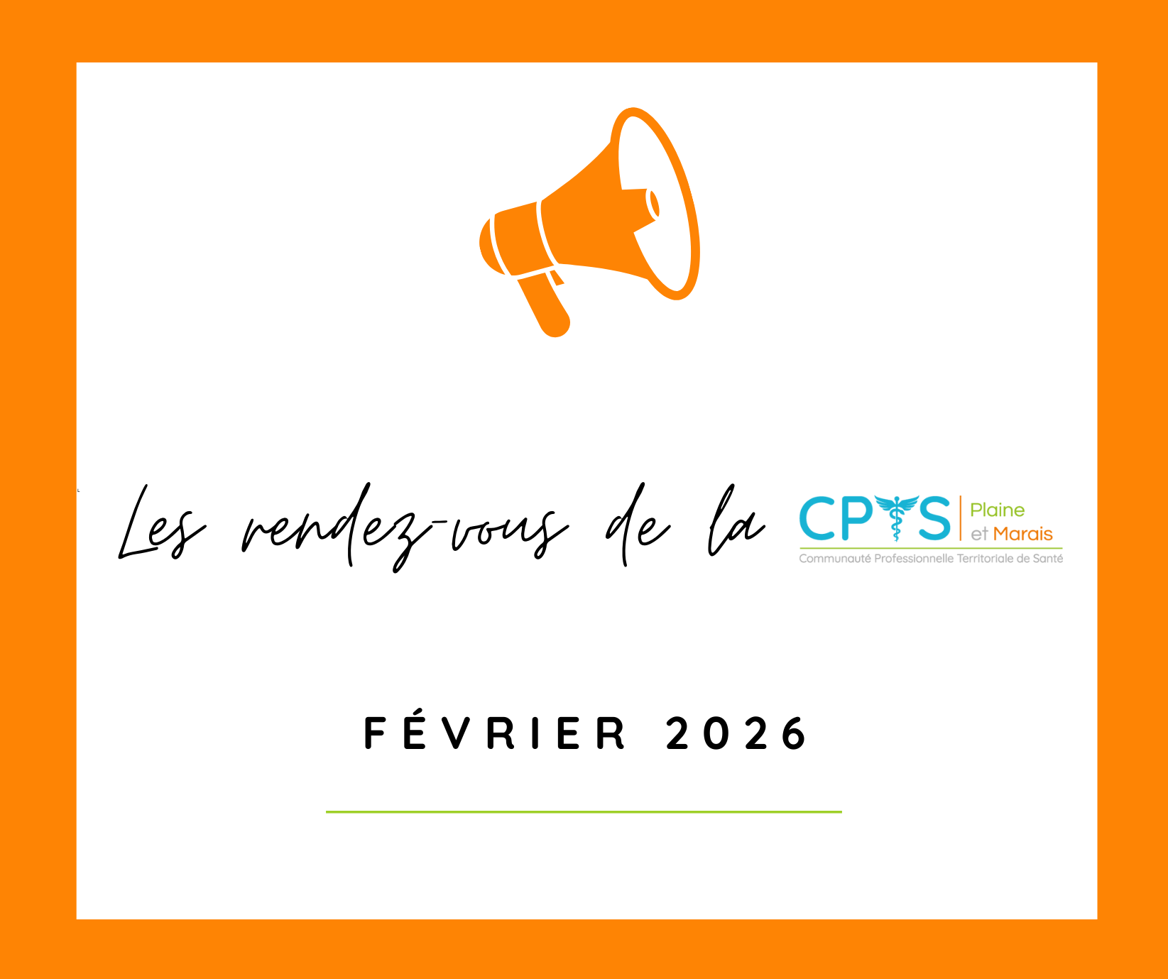 Lire la suite à propos de l’article Rendez-vous de la CPTS – Février 2026