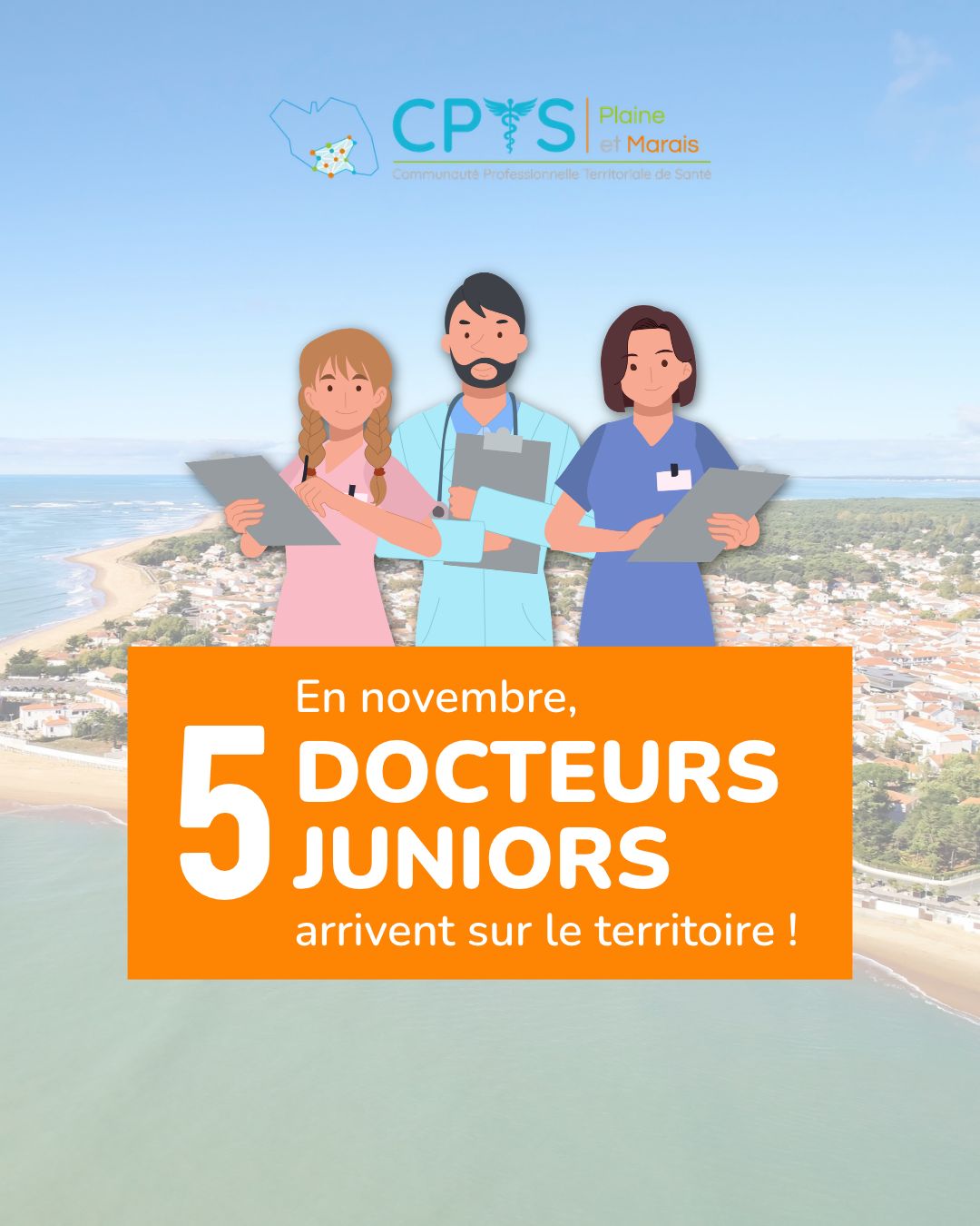 Lire la suite à propos de l’article 5 Docteurs Juniors arrivent sur le territoire : une belle perspective pour la médecine de demain